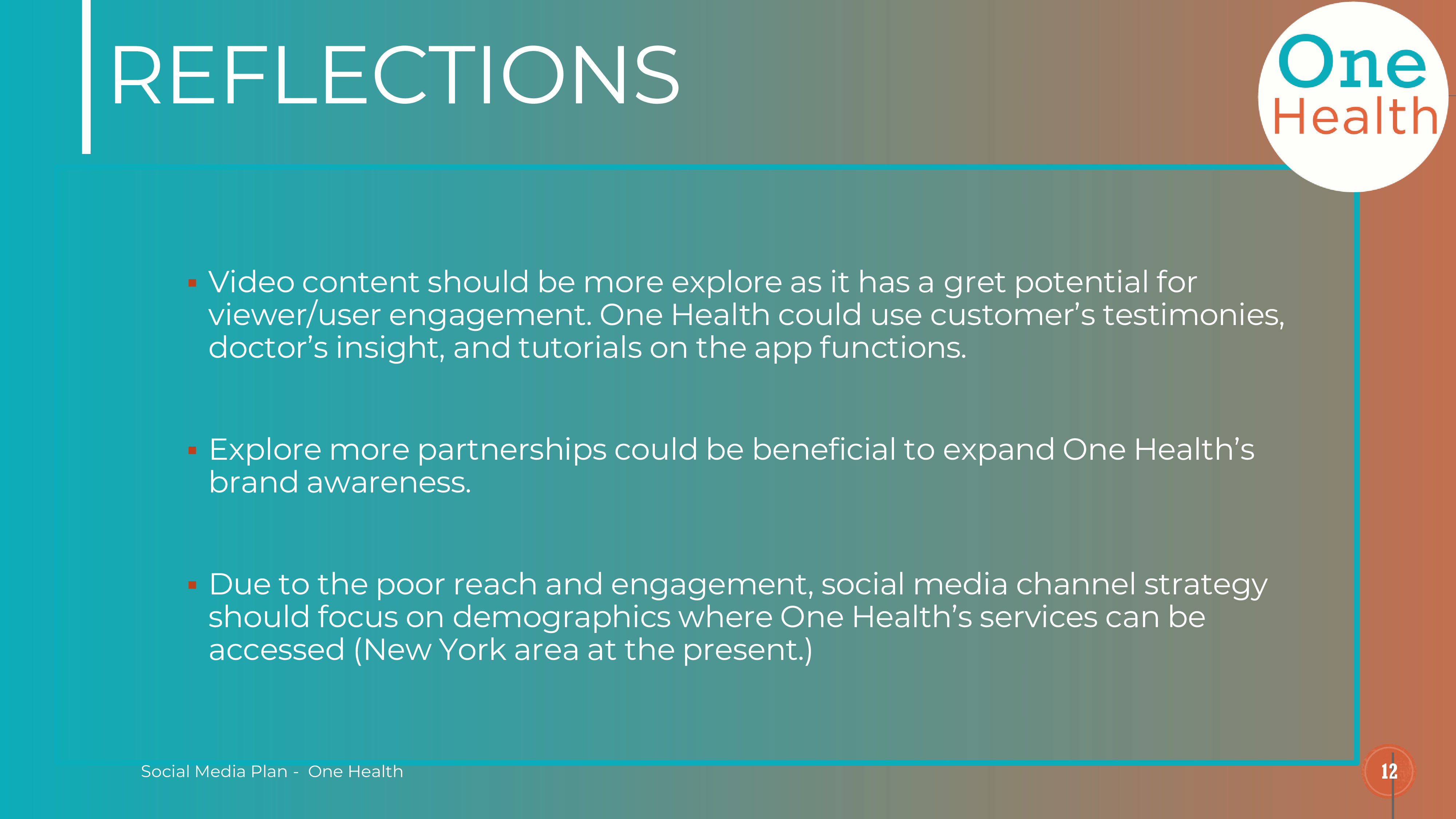social media plan one health 11